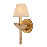 Бра из кованого железа с отделкой плетеной веревкой и сусальным золотом Parisian Style варинант исполнения - 1 | Loft Concept во Владивостоке