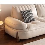 Диван кожаный с каркасом из массива дерева Furniture Medieval варинант исполнения - 3 | Loft Concept во Владивостоке