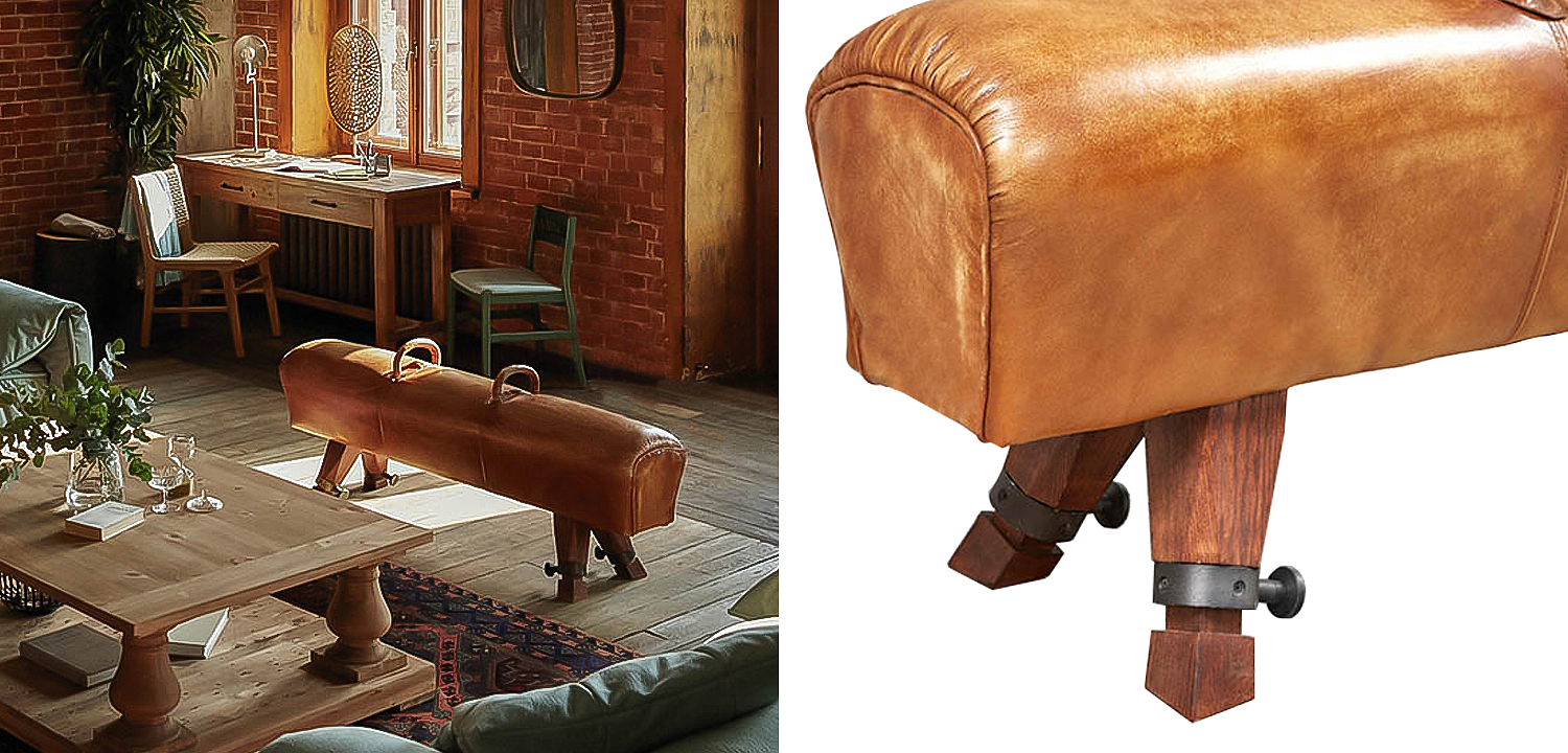 Козлик дизайнерский Leather Gymnastic Goat Loft Козлик дизайнерский Leather Gymnastic Goat Loft - Loft-Concept во Владивостоке