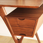 Письменный стол прямоугольный с 2-мя ящиками и полкой Idenontal варинант исполнения - 4 | Loft Concept во Владивостоке