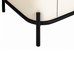 ТВ-тумба белая с чёрной столешницей с 2-мя дверками и ящиком San Marco варинант исполнения - 5 | Loft Concept во Владивостоке