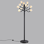 Торшер с плафонами из белых фарфоровых цветов на изогнутых ветвях Floralis варинант исполнения - 4 | Loft Concept во Владивостоке