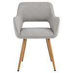 Стул в рогожке серого цвета NEASAN STOOL варинант исполнения - 2 | Loft Concept во Владивостоке