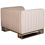 Кресло велюровое бежевое Cubic Silhouette варинант исполнения - 2 | Loft Concept во Владивостоке