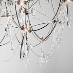 Люстра с каркасом из тонких металлических нитей и хрустальными подвесками Crystal Metal Threads Chandelier 60 варинант исполнения - 3 | Loft Concept во Владивостоке