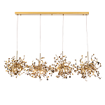 Люстра подвесная из четырех частей с металлическими круглыми элементами Terzani Argent варинант исполнения - 1 | Loft Concept во Владивостоке