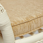 Комплект обеденный из ротанга Eloise grand white варинант исполнения - 12 | Loft Concept во Владивостоке