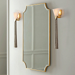 Зеркало в золотой деревянной раме Riviera варинант исполнения - 2 | Loft Concept во Владивостоке