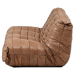 Дизайнерский кожаный диван коричневый без подлокотников Aveline Leather Sofa варинант исполнения - 3 | Loft Concept во Владивостоке