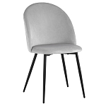 Мягкий стул в сером велюре Miruna Chair варинант исполнения - 1 | Loft Concept во Владивостоке