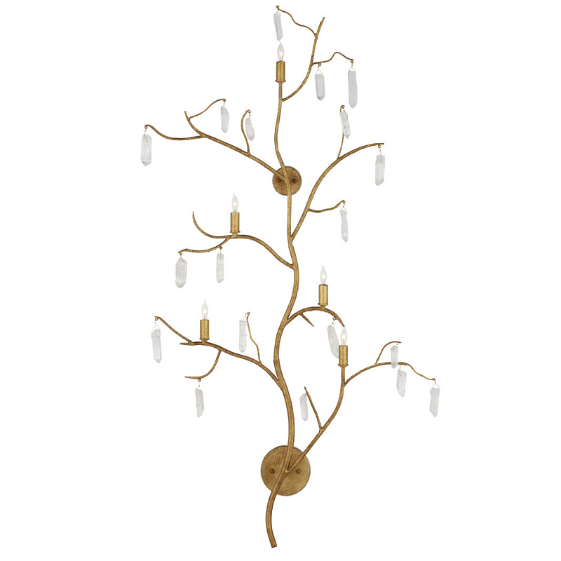 Бра с каркасом в виде веток усыпанных кристаллами Branches with Crystals Золотой Бра с каркасом в виде веток усыпанных кристаллами Branches with Crystals Золотой во Владивостоке | Loft Concept