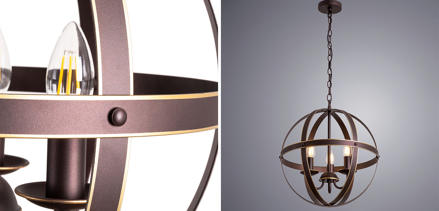 Люстра Brown Stripes Ball Люстра Brown Stripes Ball - Loft-Concept во Владивостоке