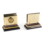 Настольный письменный набор из яшмы и долерита с декором Двуглавый орел Manager Organizer варинант исполнения - 4 | Loft Concept во Владивостоке