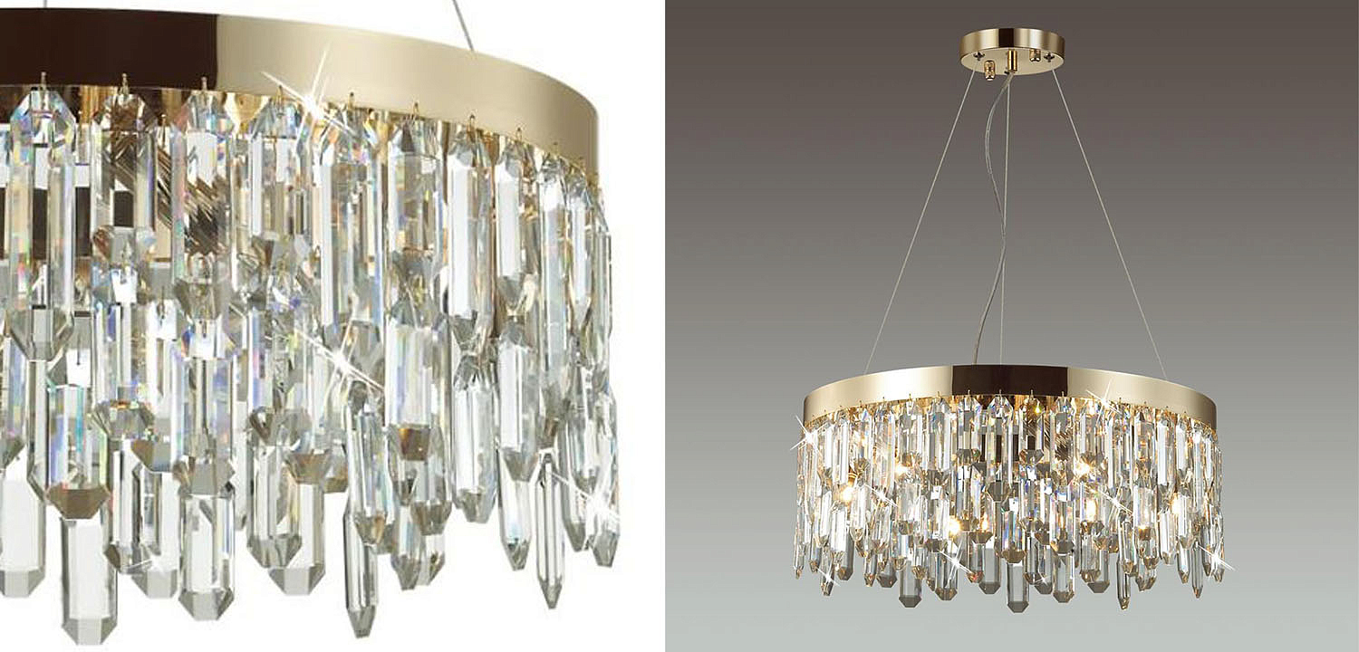 Люстра Crystal Polyhedrons Round Gold Люстра Crystal Polyhedrons Round Gold - Loft-Concept во Владивостоке