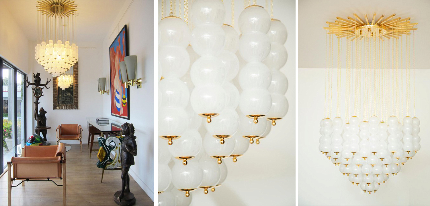Дизайнерская Люстра Модерн середины ХХ века Flushmount Murano White Glass and Brass Ceiling Light Дизайнерская Люстра Модерн середины ХХ века Flushmount Murano White Glass and Brass Ceiling Light - Loft-Concept во Владивостоке