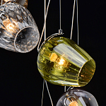 Люстра каскадная с 5-ю разноцветными стеклянными плафонами Kaleido варинант исполнения - 10 | Loft Concept во Владивостоке