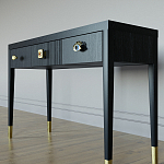 Дизайнерский Письменный стол Elsa Dreams Black с тремя ящиками варинант исполнения - 2 | Loft Concept во Владивостоке