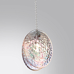 Подвесной светильник с круглым плафоном из рельефного стекла Disc Light варинант исполнения - 3 | Loft Concept во Владивостоке