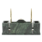 Настольный письменный набор из змеевика с подставкой под календарь Successful Leader варинант исполнения - 3 | Loft Concept во Владивостоке