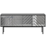 Длинная тумба с зеркальным декором Serena варинант исполнения - 12 | Loft Concept во Владивостоке