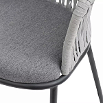 Стул барный с декоративным плетением на спинке и подлокотниках Chair Weave варинант исполнения - 7 | Loft Concept во Владивостоке