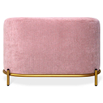 Банкетка овальная пыльно-розовый велюр на 4-х металлических ножках золотого цвета SANJAY варинант исполнения - 2 | Loft Concept во Владивостоке