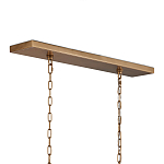 Люстра прямоугольная с каркасом золотого цвета Soft Glow Lamps варинант исполнения - 5 | Loft Concept во Владивостоке