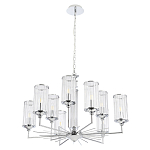 Люстра с 9-ю цилиндрическими стеклянными плафонами Jeanette варинант исполнения - 9 | Loft Concept во Владивостоке