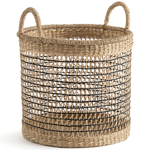 Круглая плетеная корзина Renee Wicker Basket