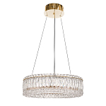 Люстра подвесная круглая из прозрачного хрусталя с золотым корпусом Selfsufficient варинант исполнения - 3 | Loft Concept во Владивостоке