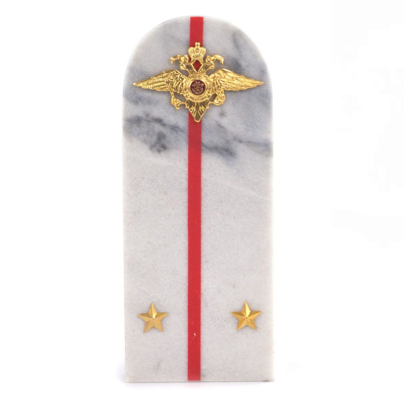Сувенир Погон МВД из натурального камня мрамор Souvenir Epaulets Белый Мрамор Bianco Красный Золотой Сувенир Погон МВД из натурального камня мрамор Souvenir Epaulets Белый Мрамор Bianco Красный Золотой во Владивостоке | Loft Concept