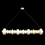 Подвесной светильник светодиодный горизонтальный в виде ожерелья из пастельных сфер Pastel Lunaria Horizon  варинант исполнения - 1 | Loft Concept во Владивостоке