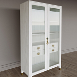 Дизайнерский шкаф витрина Elsa Dreams White с 4-мя ящиками варинант исполнения - 3 | Loft Concept во Владивостоке