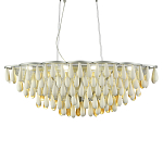 Люстра с подвесками в форме капель на серебристом каркасе Raindrop варинант исполнения - 2 | Loft Concept во Владивостоке