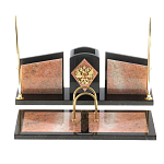 Настольный письменный набор из розового мрамора Marble Accessory варинант исполнения - 1 | Loft Concept во Владивостоке