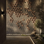 Гипсовая 3D панель с принтографией PM-41 варинант исполнения - 3 | Loft Concept во Владивостоке