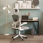 Кресло для компьютерного стола Easement Grey&White варинант исполнения - 10 | Loft Concept во Владивостоке