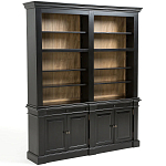 Витрина из массива сосны Sterling Showcase Black варинант исполнения - 4 | Loft Concept во Владивостоке