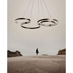 Люстра подвесная светодиодная в виде волнообразной ленты Ribbon Vortex варинант исполнения - 14 | Loft Concept во Владивостоке