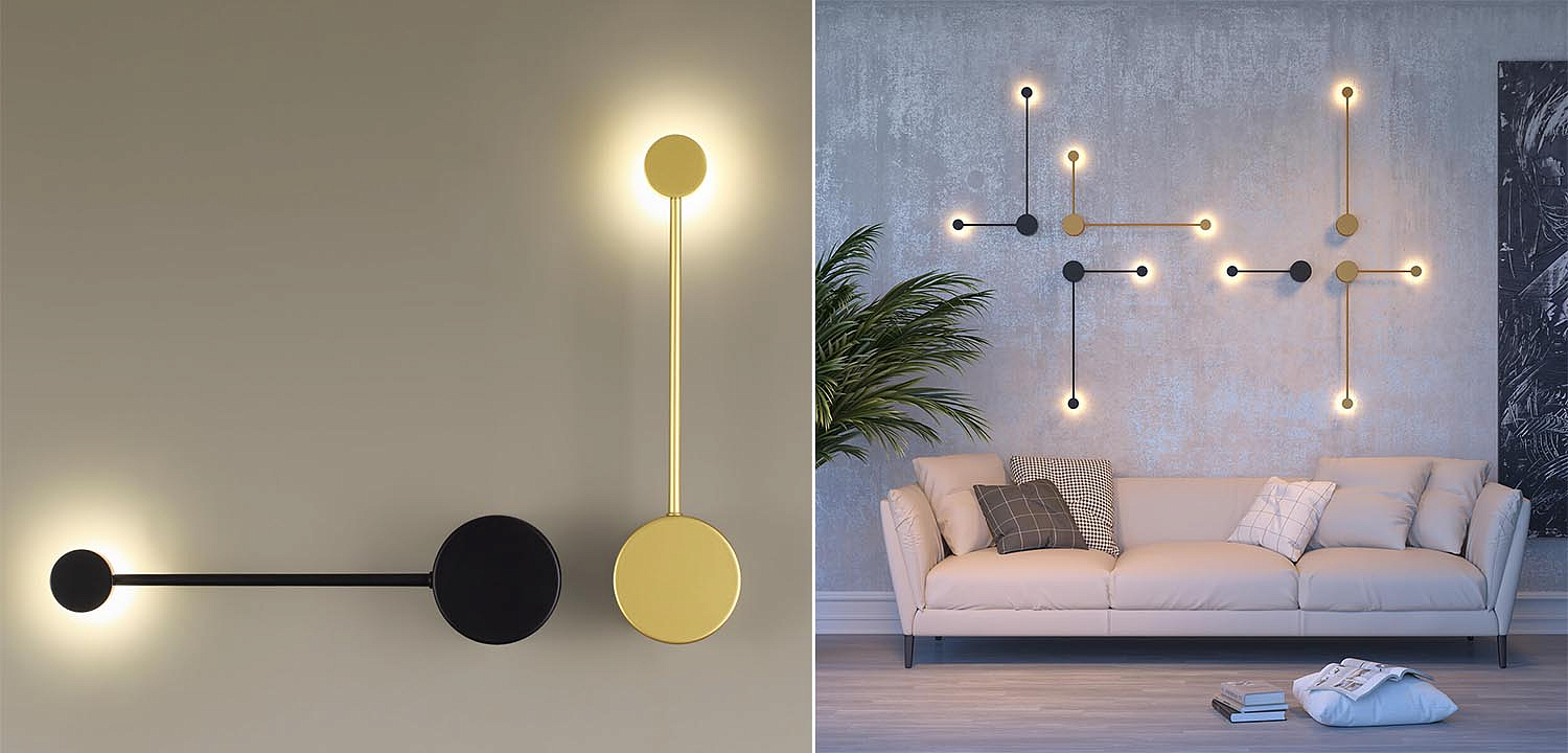Бра Pin Wall Light Gold 40 Бра Pin Wall Light Gold 40 - Loft-Concept во Владивостоке