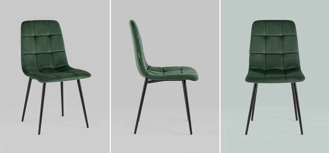Стул NANCY Chair Зеленый Велюр Стул NANCY Chair Зеленый Велюр - Loft-Concept во Владивостоке