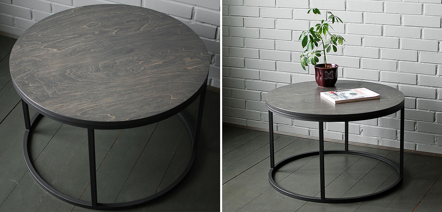 Кофейный стол Tait Industrial Metal Rust Coffee Table Кофейный стол Tait Industrial Metal Rust Coffee Table - Loft-Concept во Владивостоке
