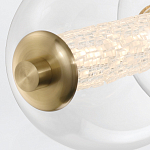 Подвесной светильник линейный с прозрачными стеклянными шарами разного диаметра Eurofase варинант исполнения - 14 | Loft Concept во Владивостоке