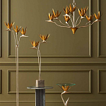 Торшер с 3-мя плафонами в виде цветов Golden Bird of Paradise варинант исполнения - 4 | Loft Concept во Владивостоке