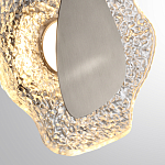 Бра с рельефным волнообразным стеклянным плафоном и вставкой из мрамора Liquid Stone варинант исполнения - 10 | Loft Concept во Владивостоке