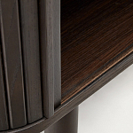 Буфет тёмно-коричневого цвета из ясеневого шпона с 2-мя раздвижными дверями Toinette варинант исполнения - 4 | Loft Concept во Владивостоке