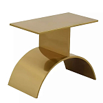 Дизайнерский журнальный стол золотой на полукруглом основании Wecaben варинант исполнения - 1 | Loft Concept во Владивостоке