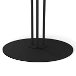 Стол журнальный круглый с бежевой столешницей из стекла Beige Marble варинант исполнения - 4 | Loft Concept во Владивостоке