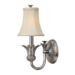 Бра с бежевым тканевым абажуром и декоративной чашей Hinkley варинант исполнения - 5 | Loft Concept во Владивостоке