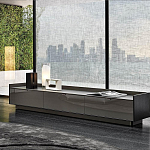 Дизайнерский комод серый с глянцевым фасадом Darren варинант исполнения - 2 | Loft Concept во Владивостоке